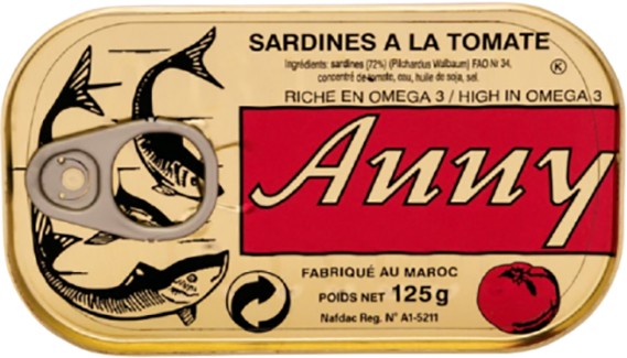 ANNY SARDINES IN TOMATO SAUCE 125G