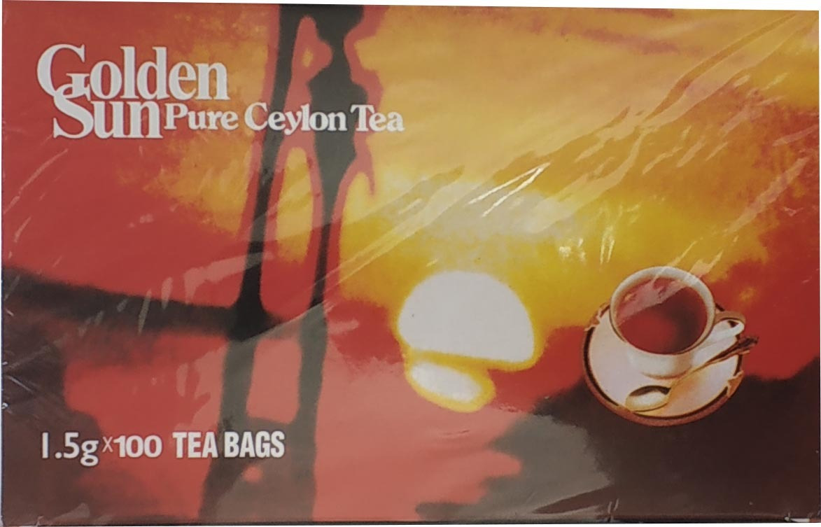 GOLDEN SUN PURE CEYLON TEA BAGS x100 105g
