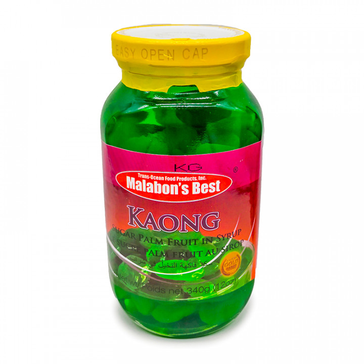 MALABONS BEST KAONG SUGAR PALM FRUIT IN SYRUP (GREEN) 340G