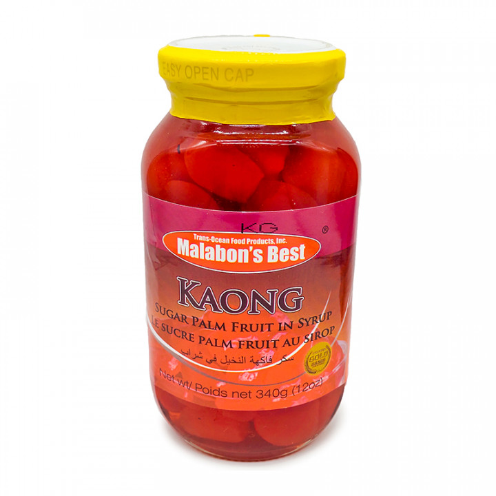 MALABONS BEST KAONG SUGAR PALM FRUIT IN SYRUP (RED) 340G