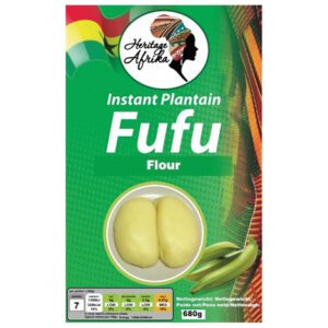 HERITAGE AFRICA  INSTANT PLANTAIN FUFU FLOUR 680g