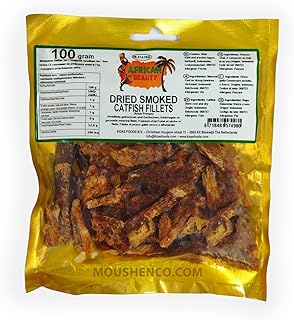 AFRICAN BEAUTY DRIED SMOKED CATFISH FILLETS 100G