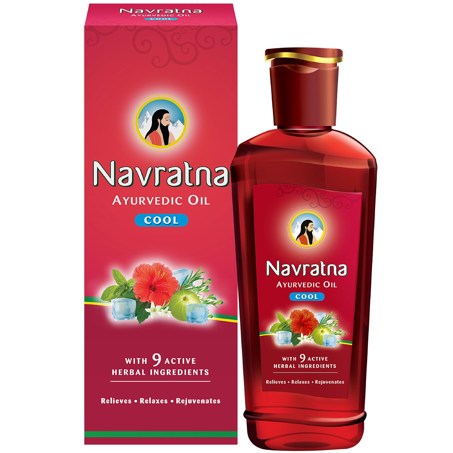 NAVRATNA AYURVEDIC OIL COOL 500ml