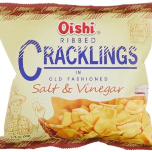 OISHI RIBBED CRACKLINGS SALT AND VINEGAR 50G