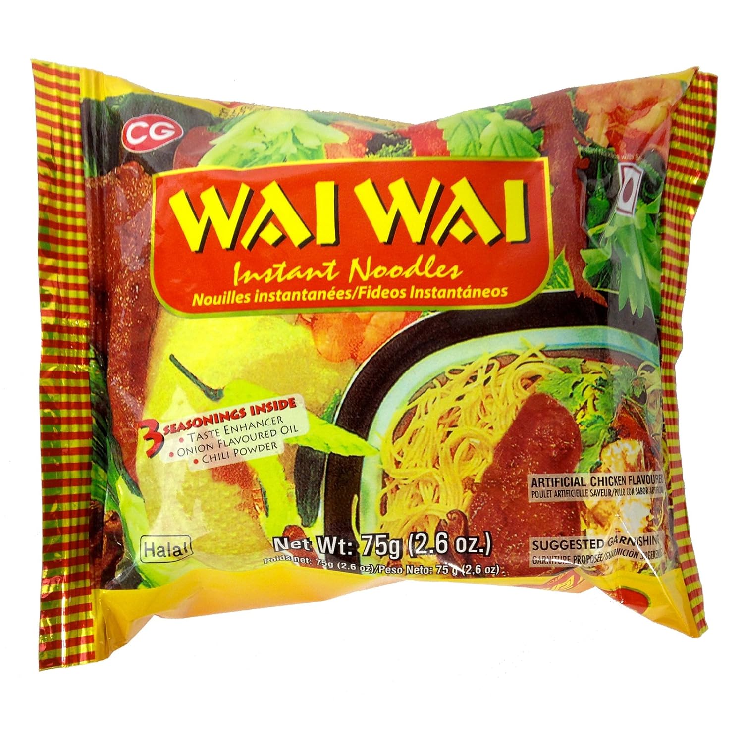 WAI WAI chicken instant noodles 55g
