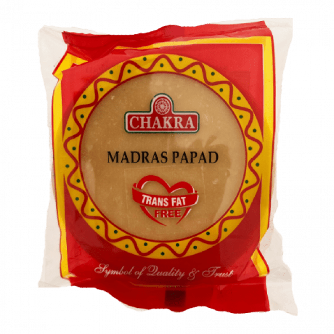 CHAKRA PLAIN MADRAS PAPADUM 200G