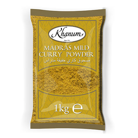 KHANUM MANDRAS MILD CURRY POWDER 1kg