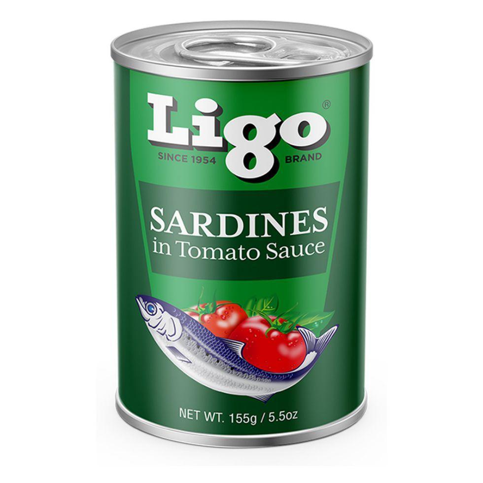 LIGO SARDINES IN TOMATO SAUCE  155G