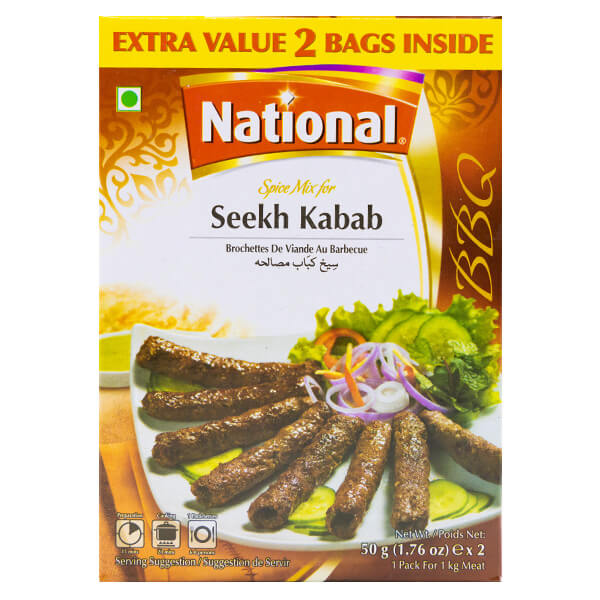 NATIONAL SEEKH KEBAB 50gx2