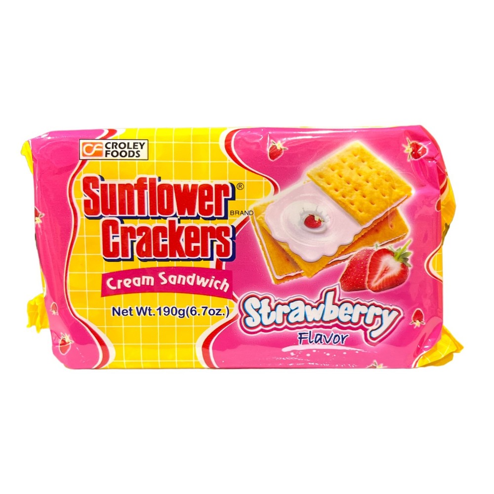 SUNFLOWER CRACKETS STRAWBERRY 190G