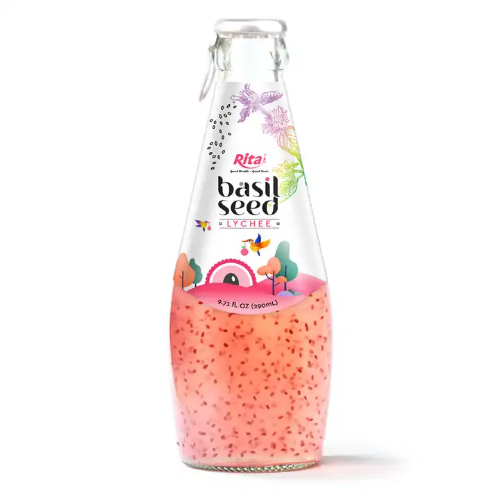 ALIBABA BASIL SEED WITH LYCHEE FLAVOURING 290ML