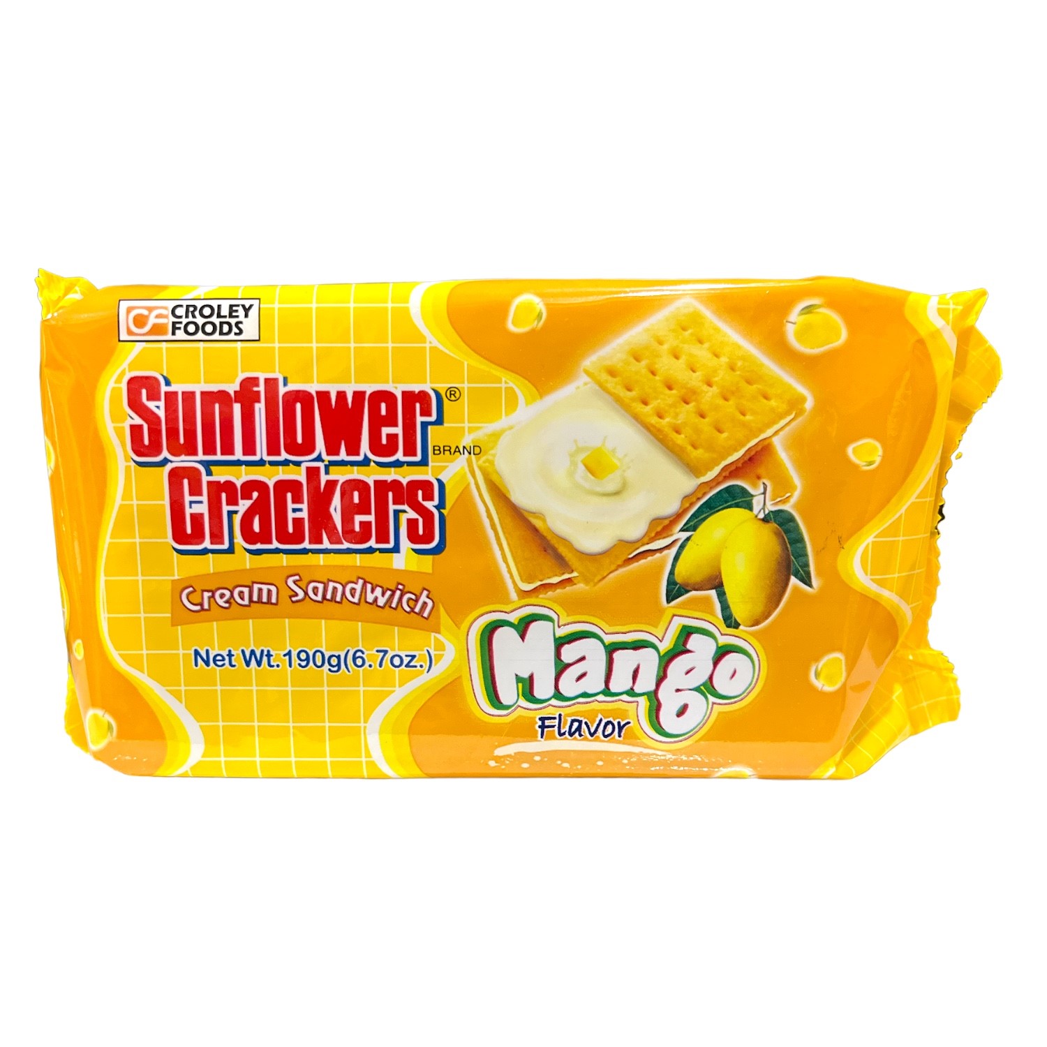 SUNFLOWER CRACKETS MANGO 190G