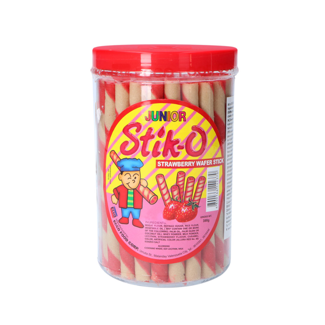 JUNIOR STICK-O STRAWBERRY WAFER STICK 380G