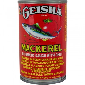 GEISHA MACKEREL IN TOMATO SAUCE WITH CHILLI 155G