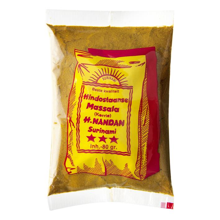 HINDOSTAANSE MASSALA (KERRIE) H.NANDAN SURINAMI 80G