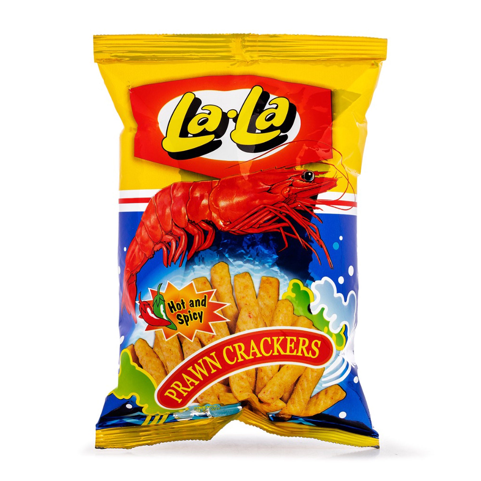 LALA HOT AND SPICY PRAWN CRACKERS 60G