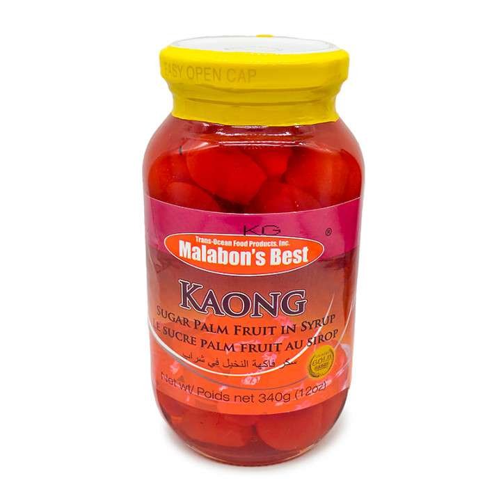 MALABONS BEST KAONG SUGAR PALM FRUIT IN SYRUP (RED) 340G