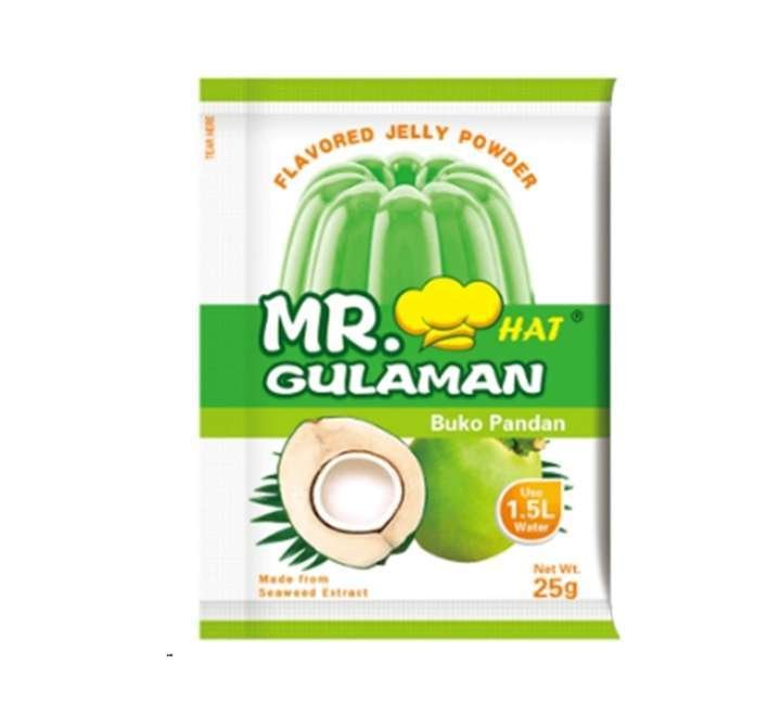 UNFLAVORED JELLY POWDER BUKO PANDAN 25G