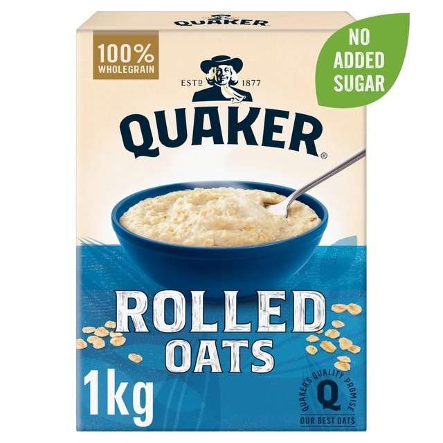 QUAKER ROLLED OATS 1KG