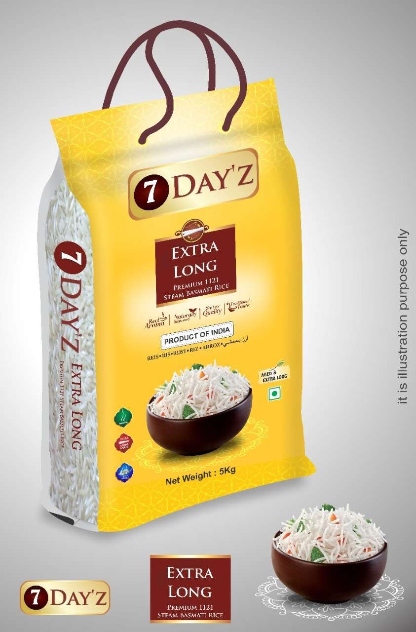 7DAYZ BASMATI RICE 1121 PREMIUM 5KG