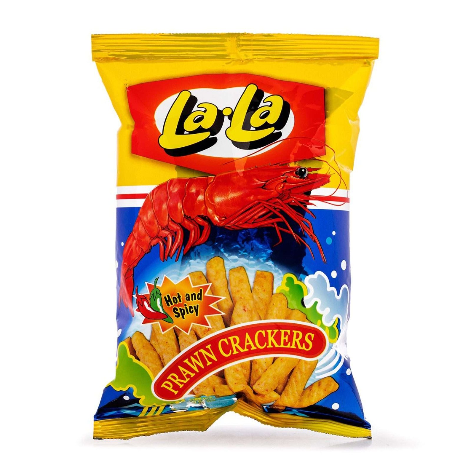 LALA HOT AND SPICY PRAWN CRACKERS 60G