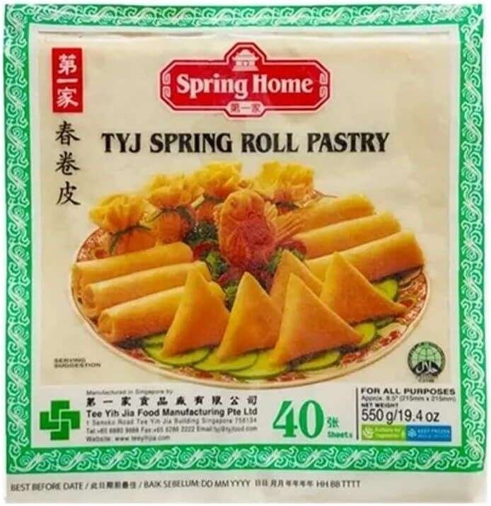 Spring home Spring Roll Wrappers 40SHTS 550G