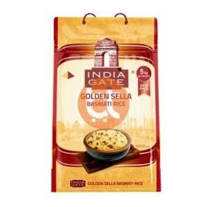 INDIA GATE GOLDEN SELLA BASMATI RICE 5KG
