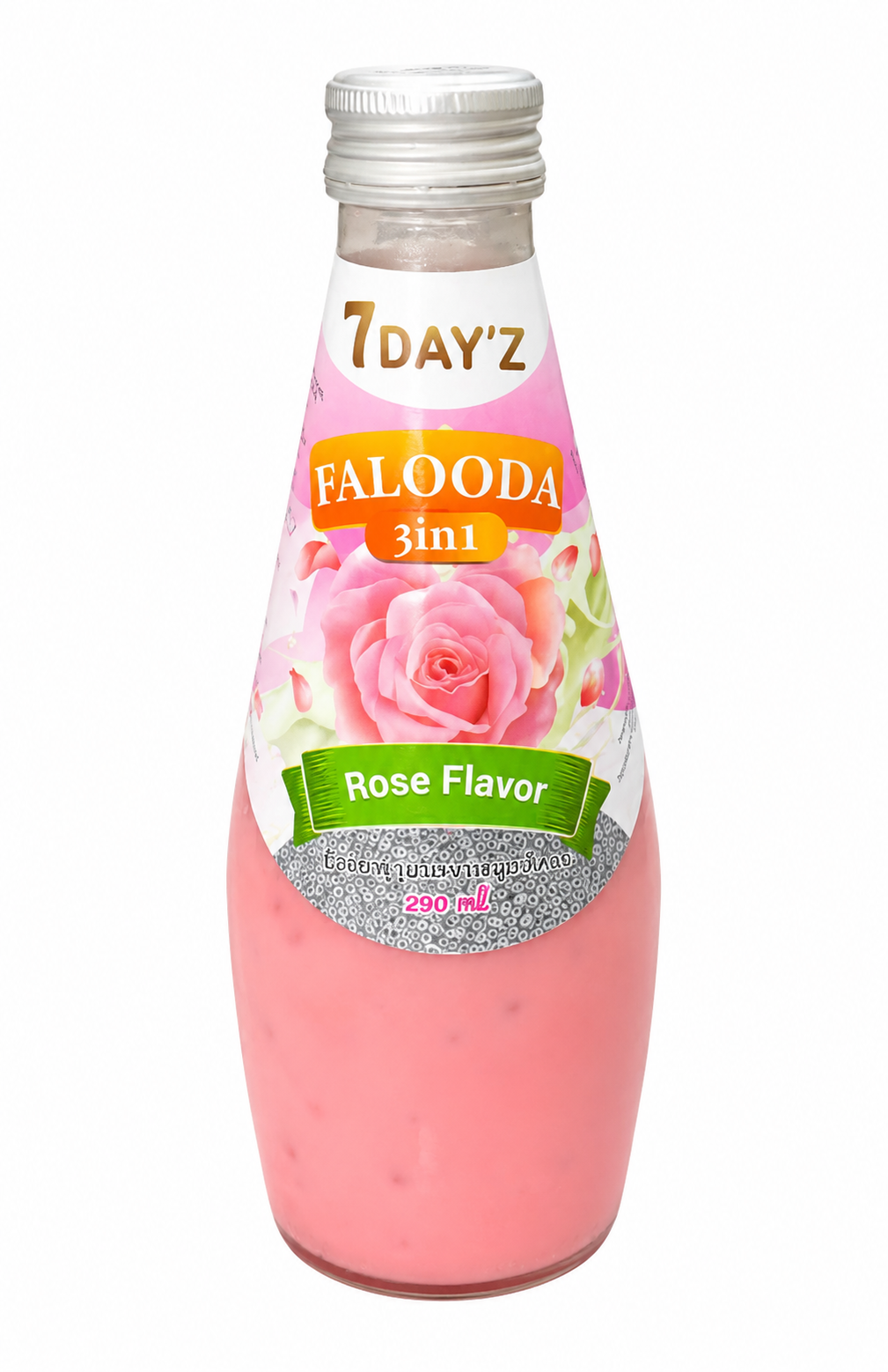 7dayz falooda 3 in 1 rose flavor 290ml